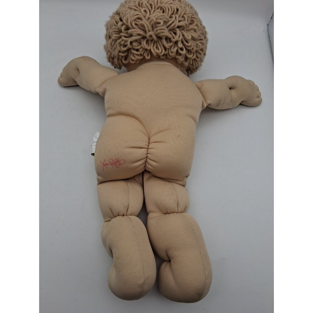 Cabbage Patch Kids Doll 16” 1982 Short Hair Blue Eyes Teeth Boy Doll Outfit - Picture 8 of 12